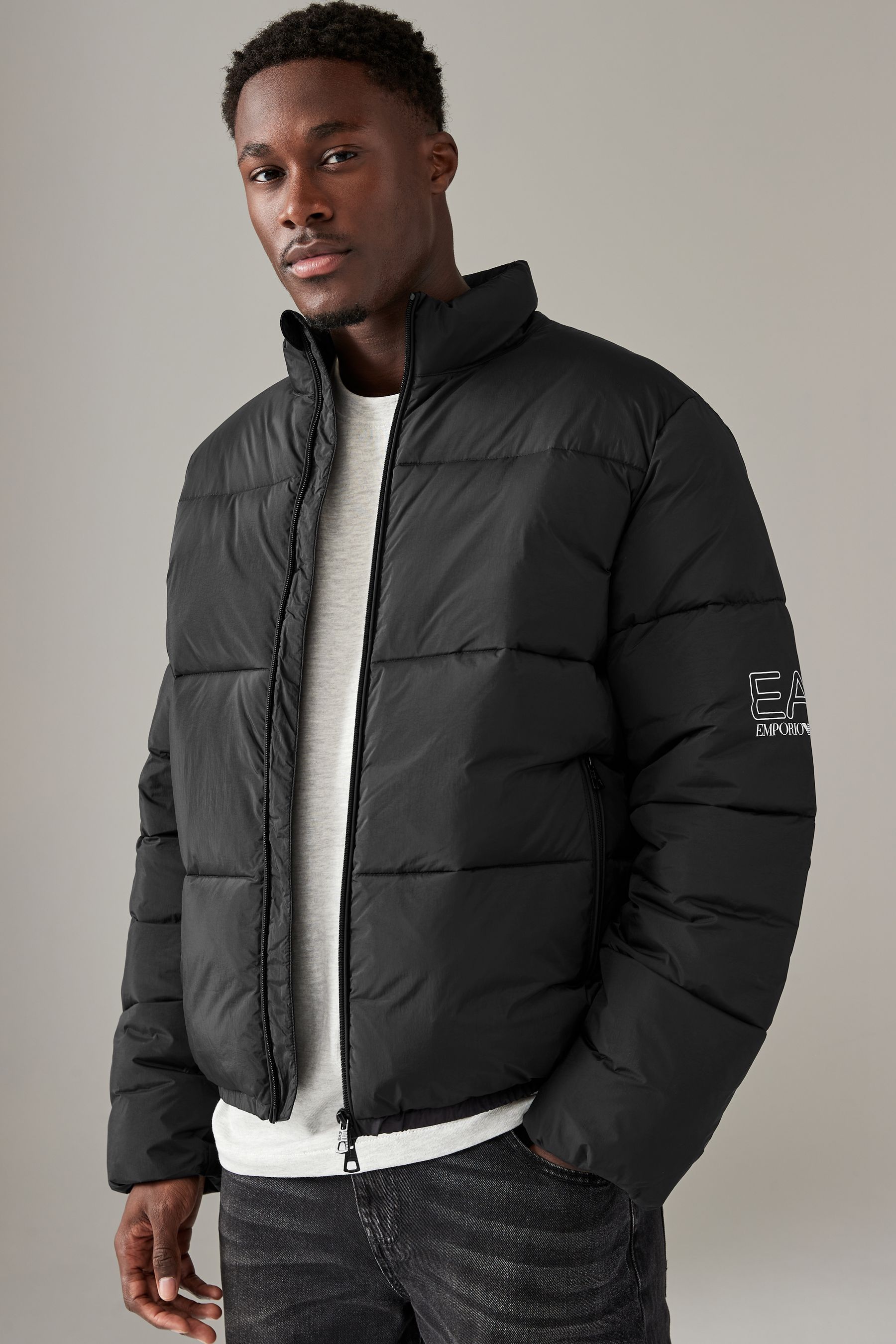Buy Emporio Armani EA7 Core U Puffer Black Jacket from Next Luxembourg
