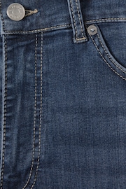 Reiss Indigo James Slim Fit Washed Jersey Jeans - Image 6 of 6