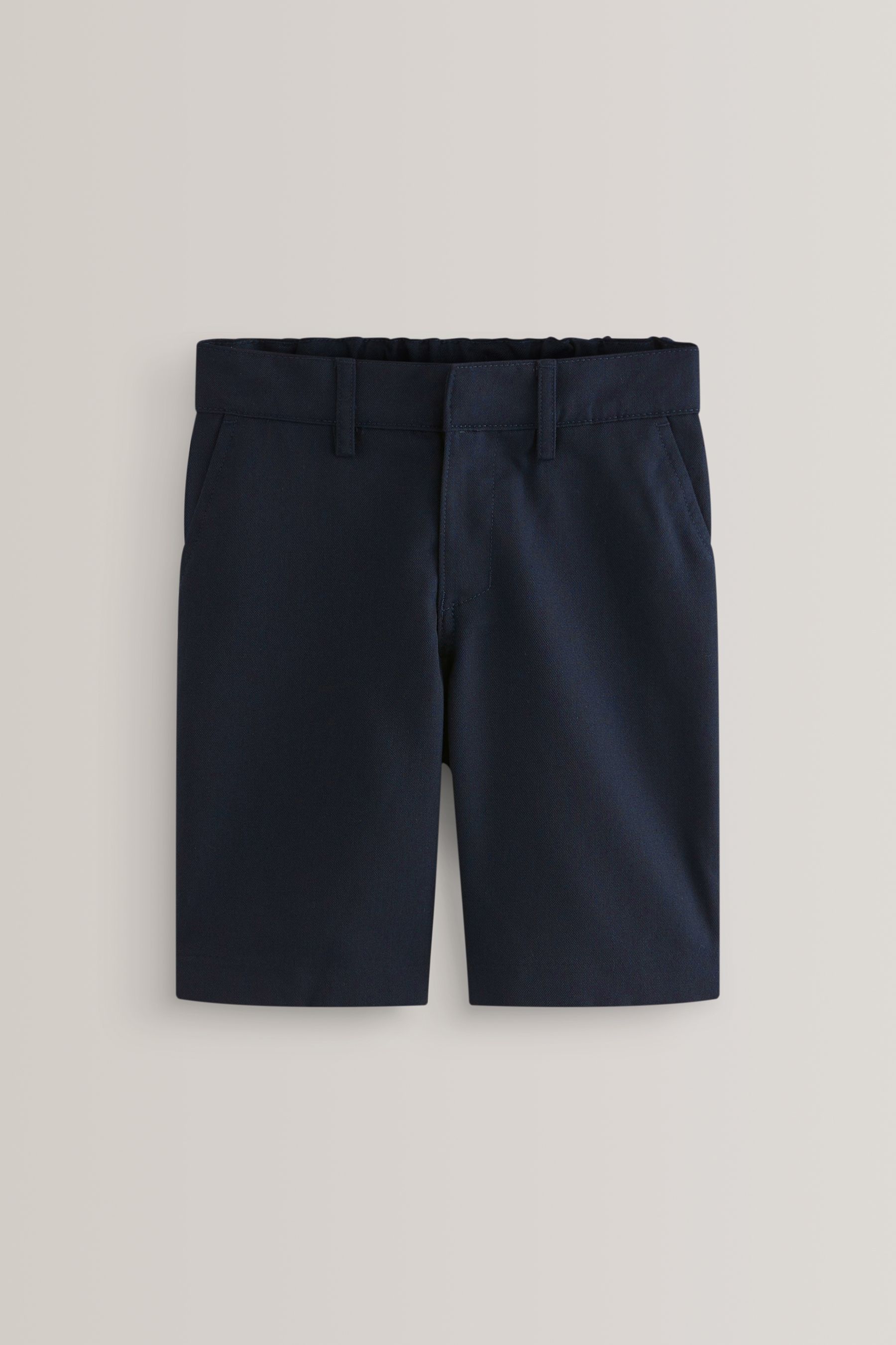 Buy Navy Regular Waist Flat Front School Shorts 3 14yrs from the Next UK online shop