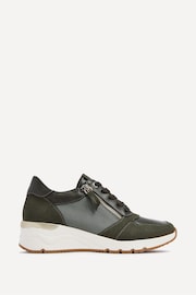 Linzi Green Luca Lace-Up Trainers With Side Zip Detail - Image 2 of 5