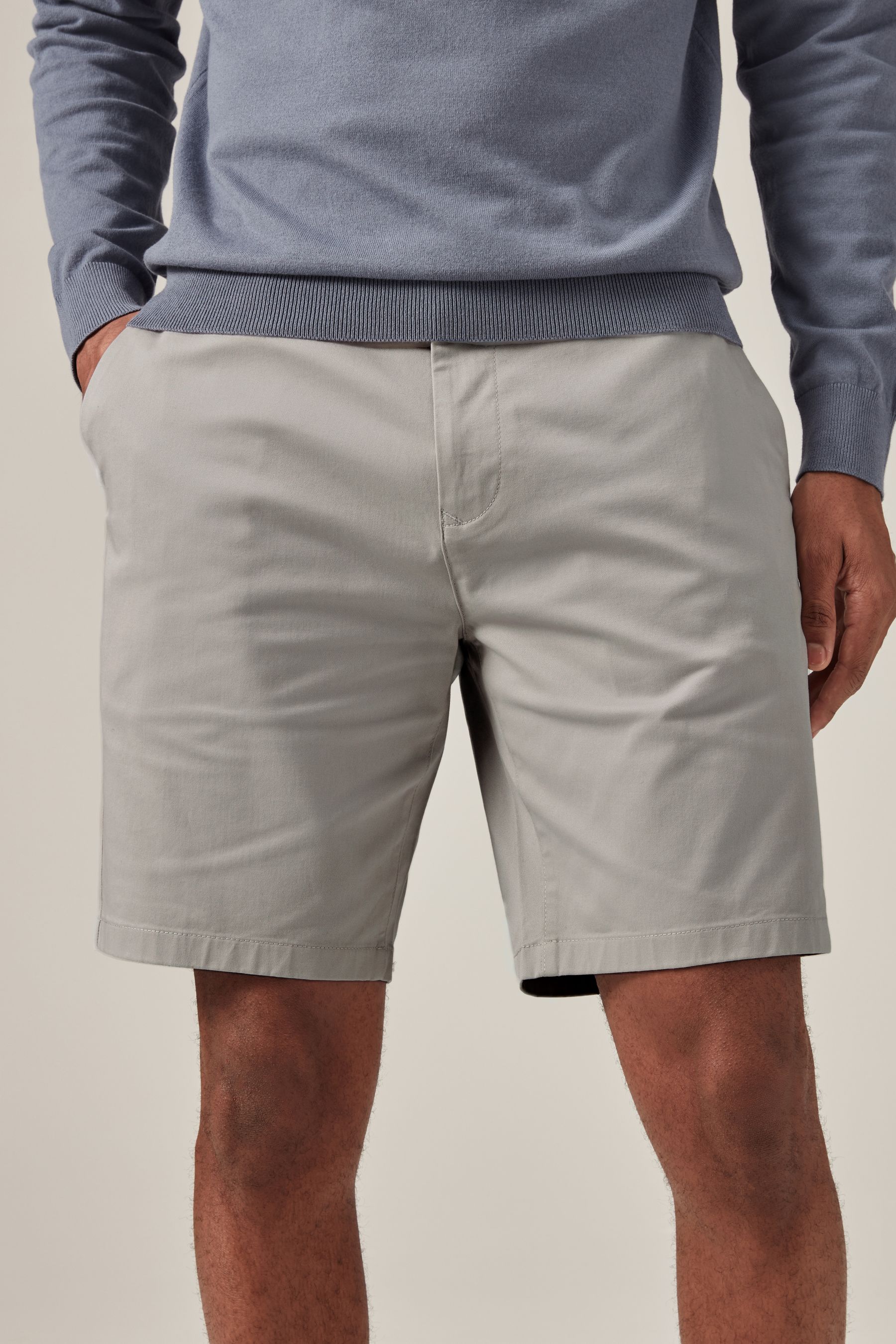 Light grey chino shorts outlet