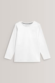 White Long Sleeve T-Shirts (3-16yrs) - Image 3 of 5