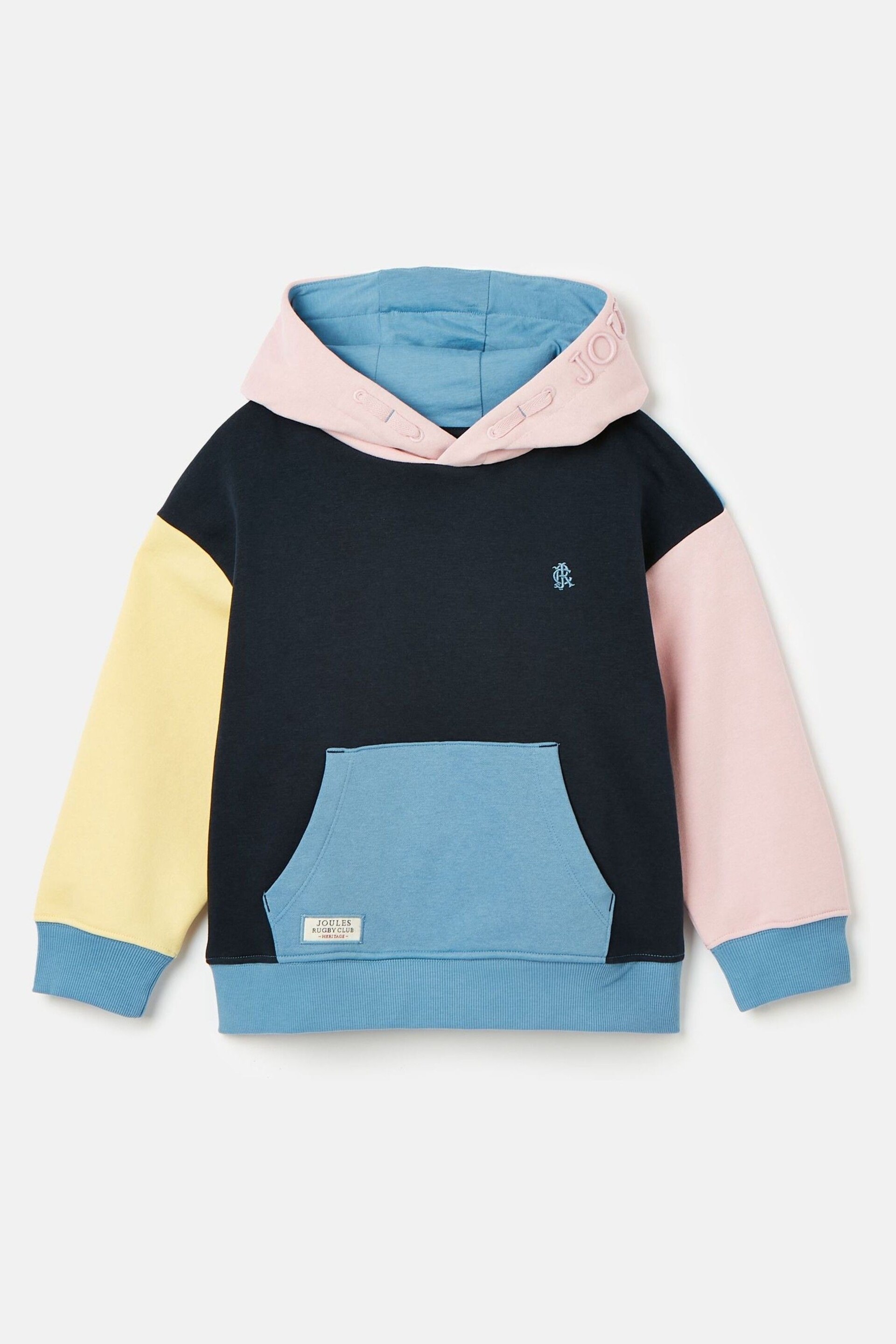 Joules Parkside Colour Block Hoodie With Pocket - Image 1 of 5