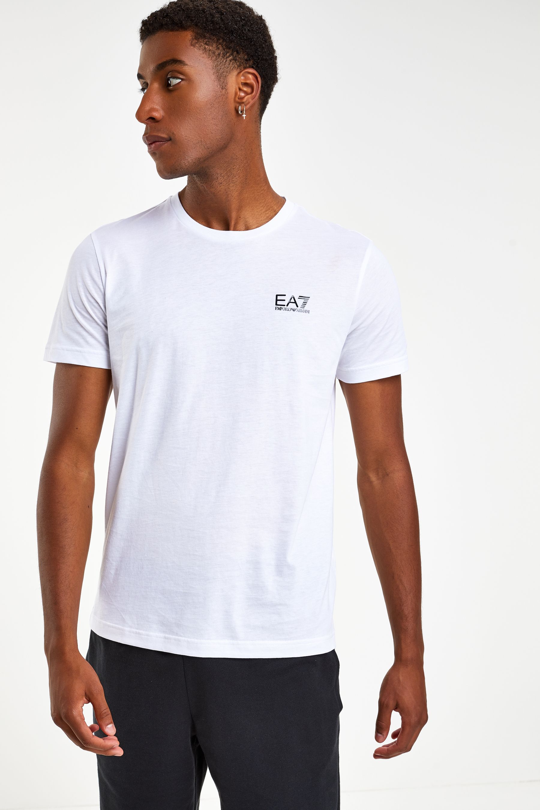 Armani ea7 white hot sale t shirt
