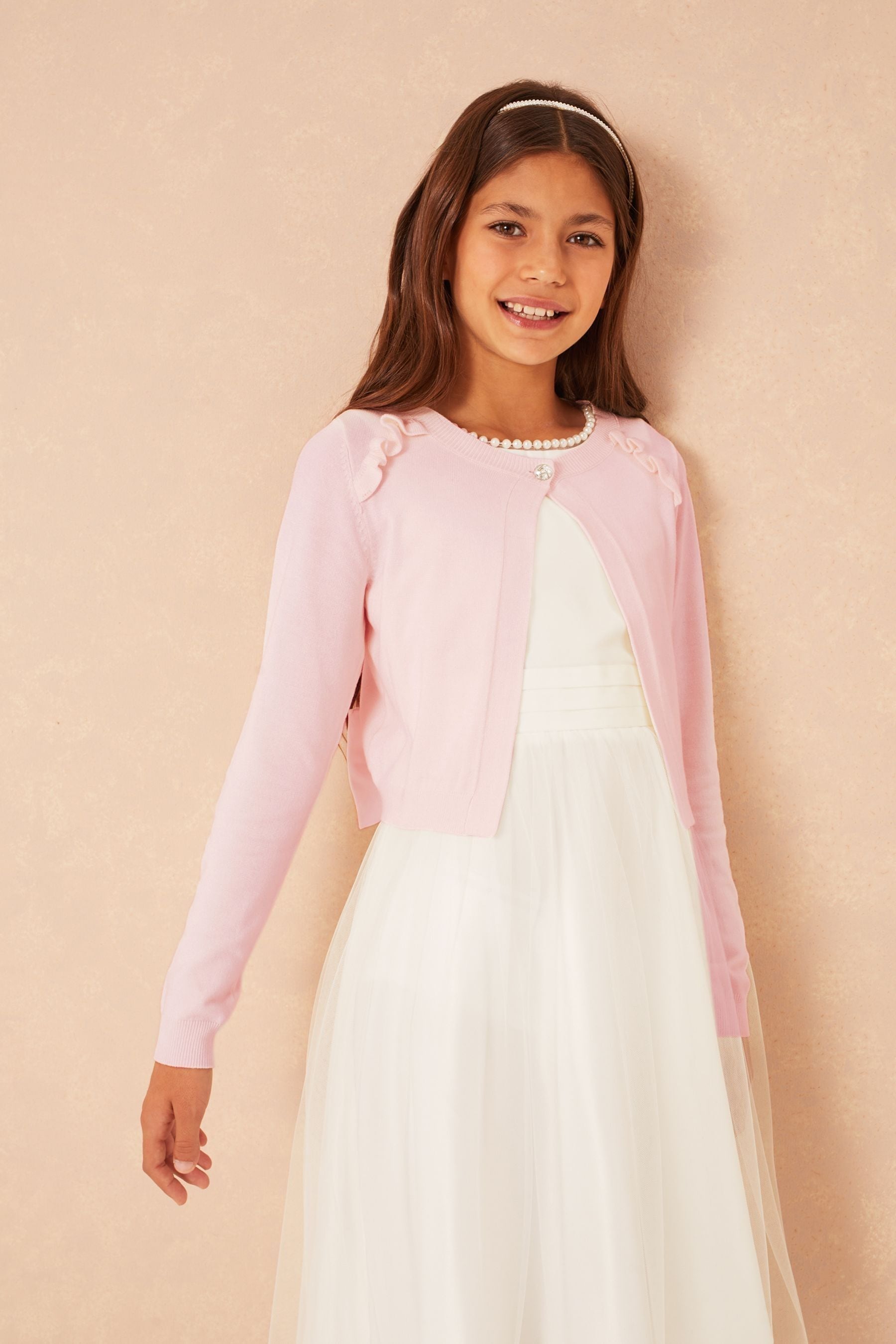 Buy Lipsy Light Pink Occasion Bolero Cardigan 5 16yrs from Next Luxembourg