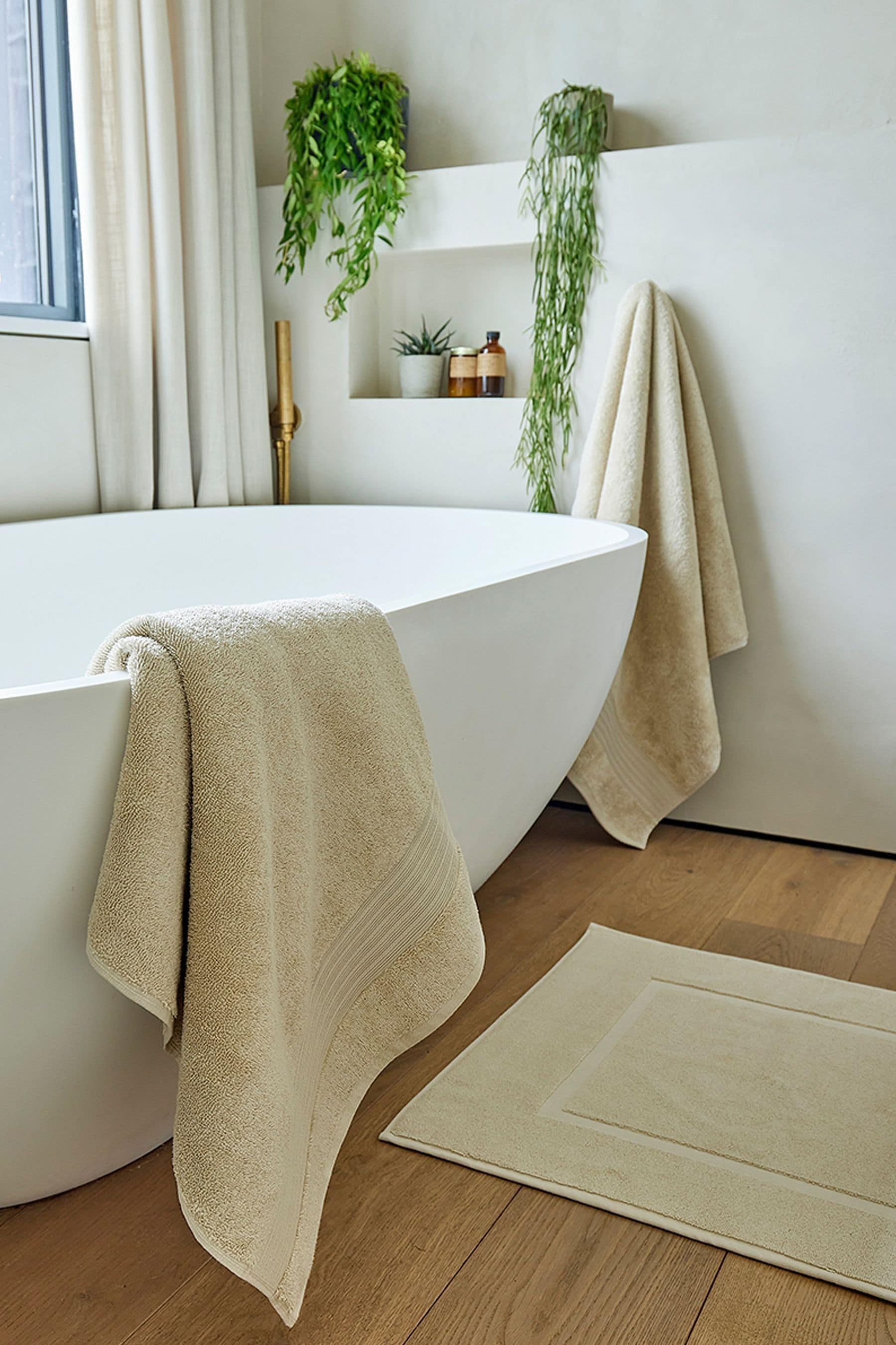 Buy Christy Natural 850 GSM Turkish 100 Cotton Shower Mat from Next Ireland