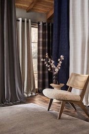 Natural Cosy Texture Super Thermal Eyelet Curtains - Image 6 of 9