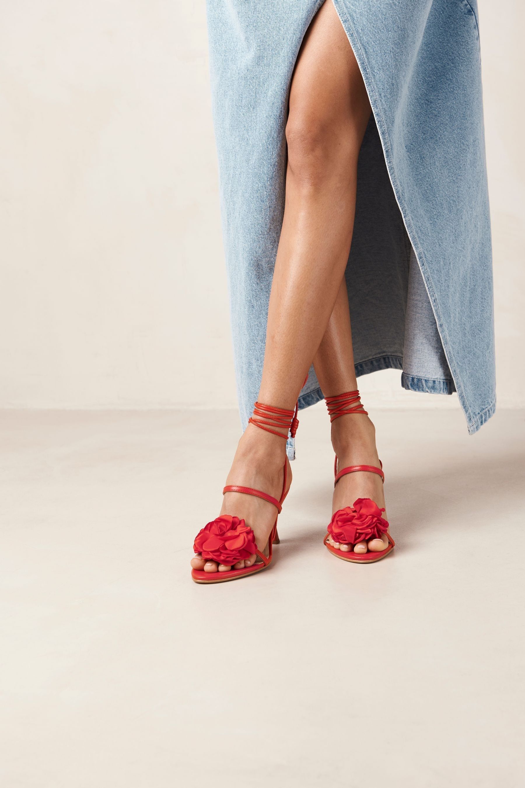 Buy Alohas Red Kendra Bloom Sandals from the Next UK online shop