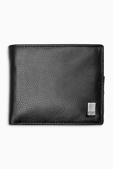 Storm Black Leather Wallet