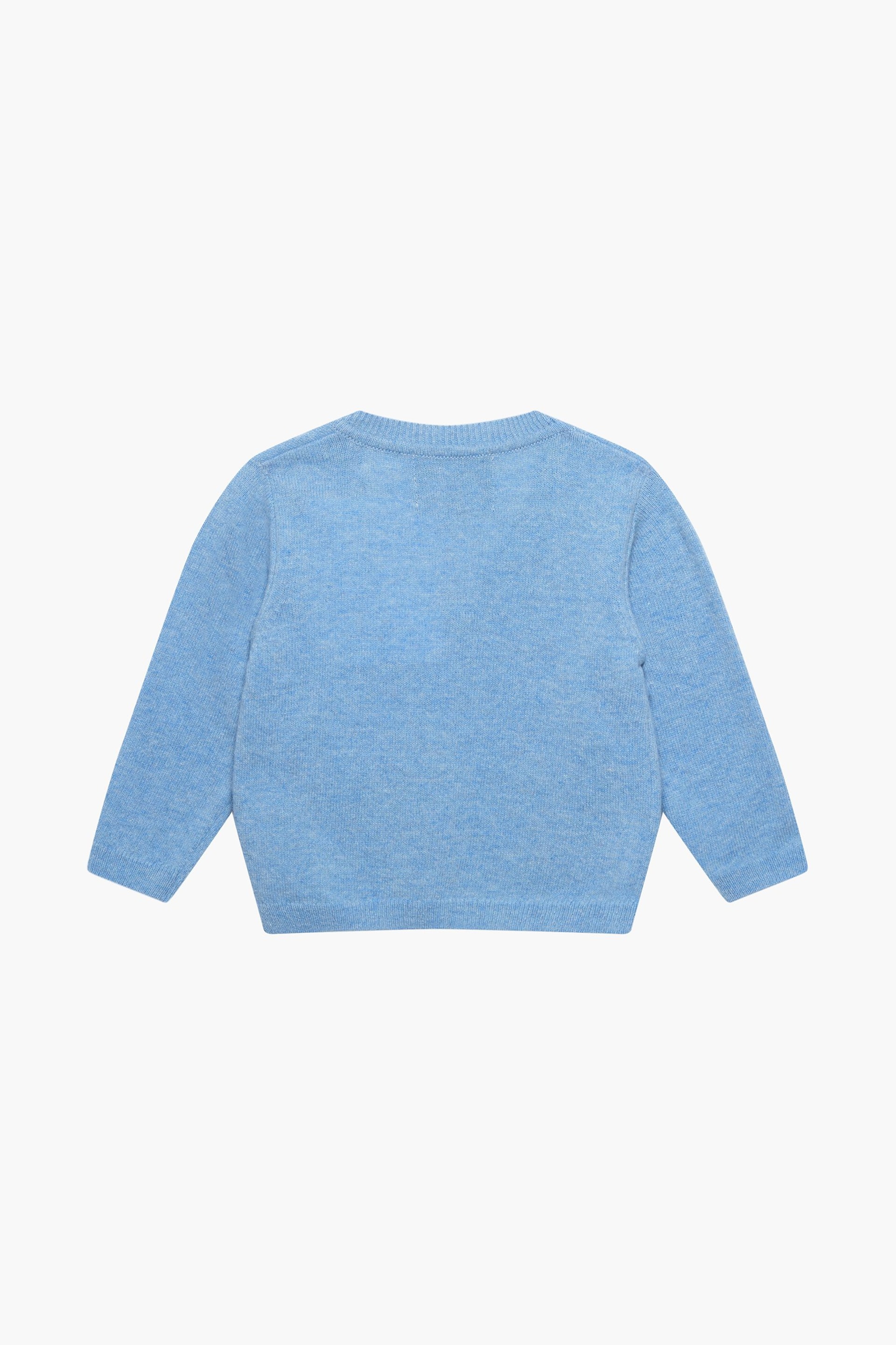 Trotters London Little Blue Marl Augustus And Friends Cardigan - Image 2 of 3