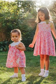 Trotters London Little Rose Floral Cotton Duck Dress - Image 3 of 6