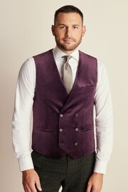 Burgundy Velvet Waistcoat - Image 1 of 10