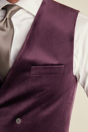 Burgundy Velvet Waistcoat - Image 5 of 10