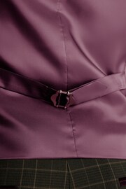 Burgundy Velvet Waistcoat - Image 6 of 8