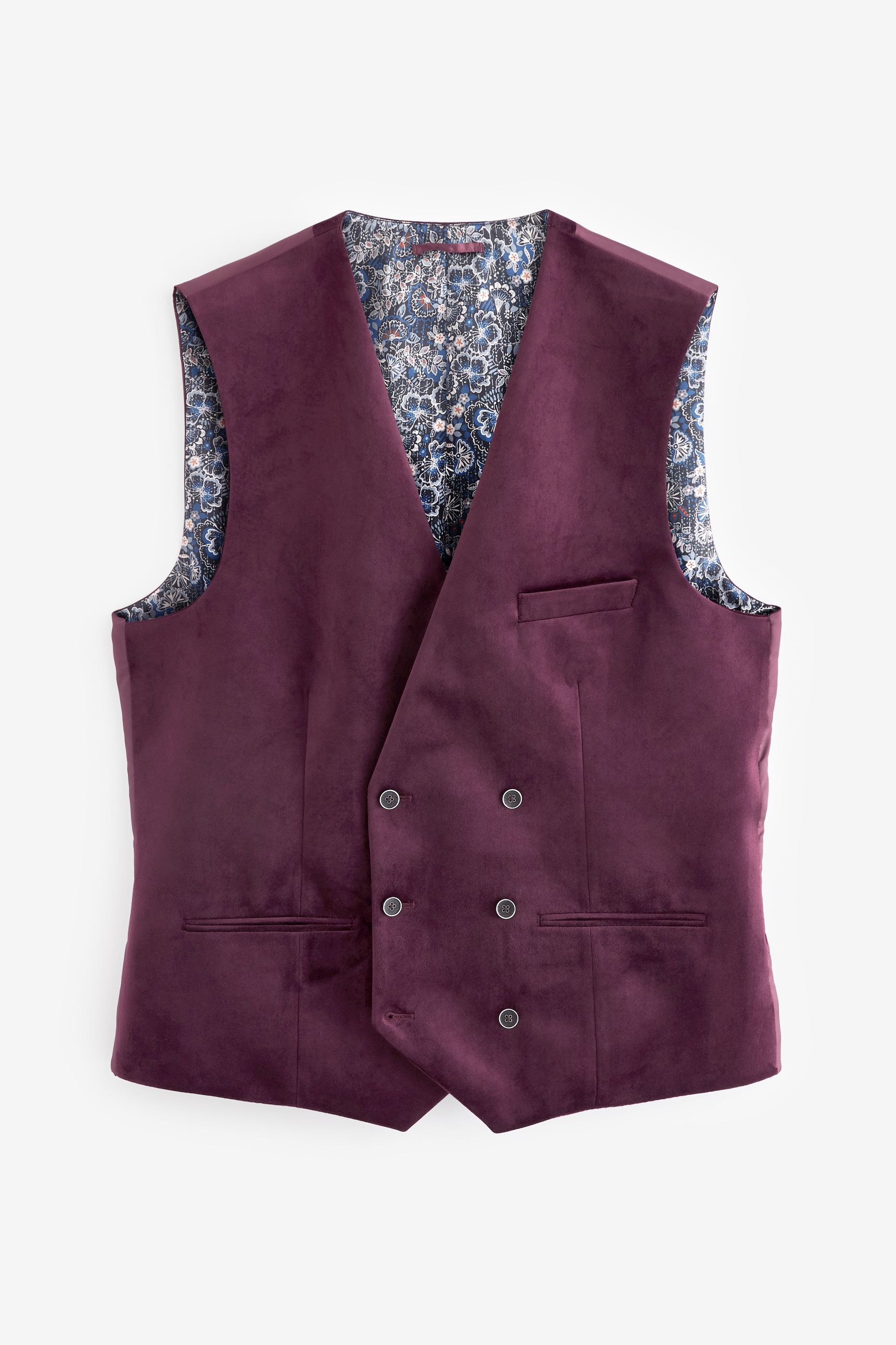 Burgundy velvet vest 2025