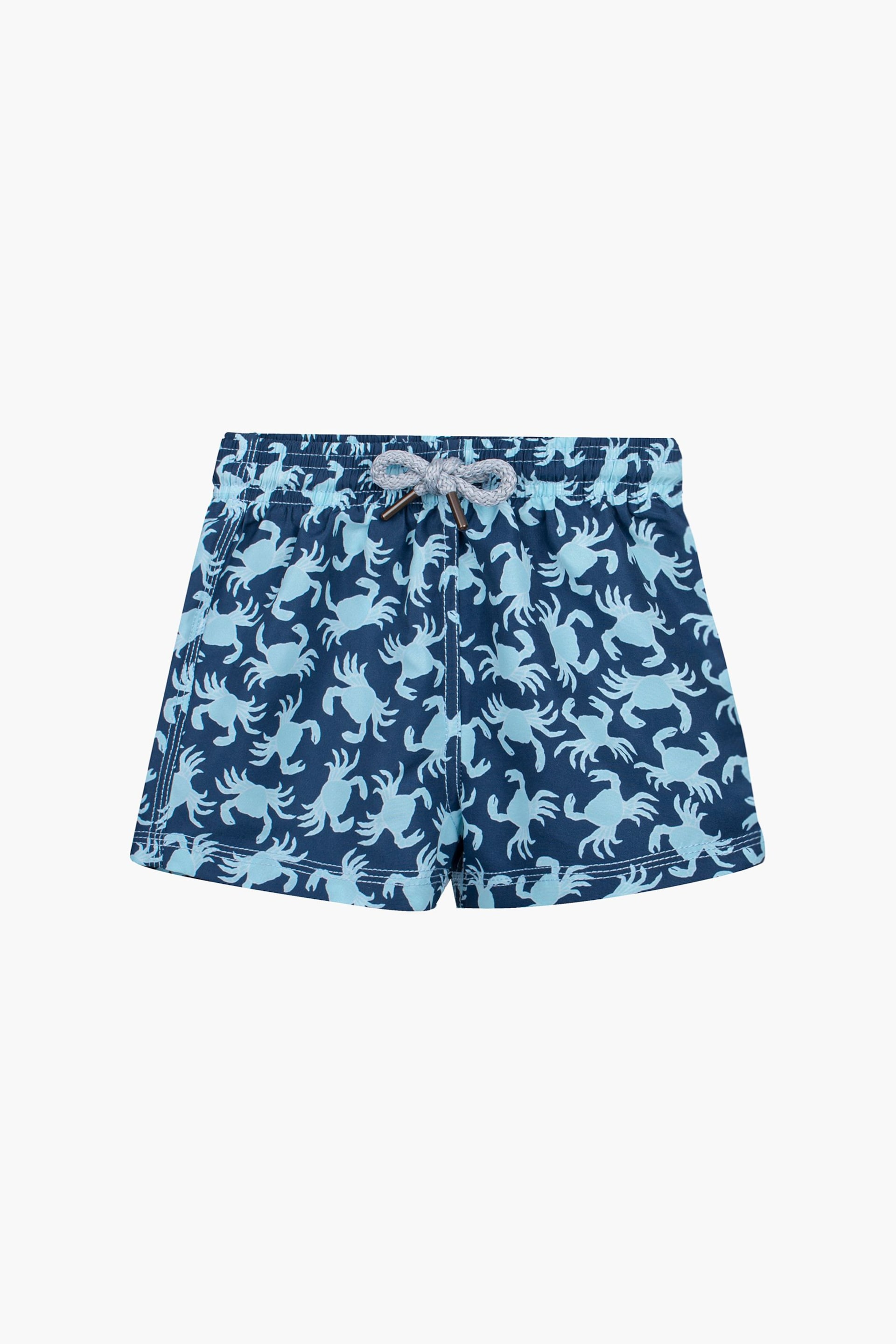Trotters London Blue Little Crab Swimshorts - Image 1 of 3