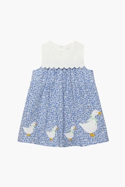 Trotters London Little Rose Floral Cotton Duck Dress - Image 1 of 5