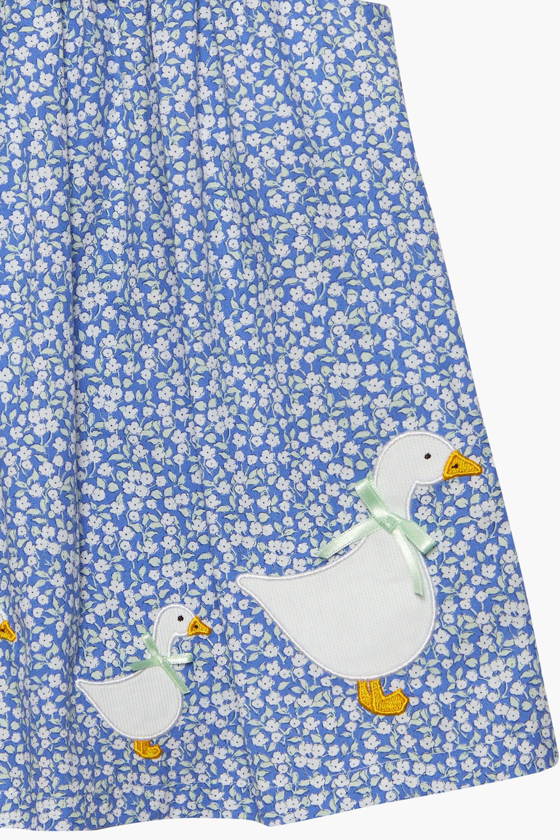 Trotters London Little Rose Floral Cotton Duck Dress - Image 4 of 5