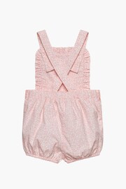 Trotters London Floral Pink Little Bunny Cotton Frilly Bib Shorts - Image 2 of 3