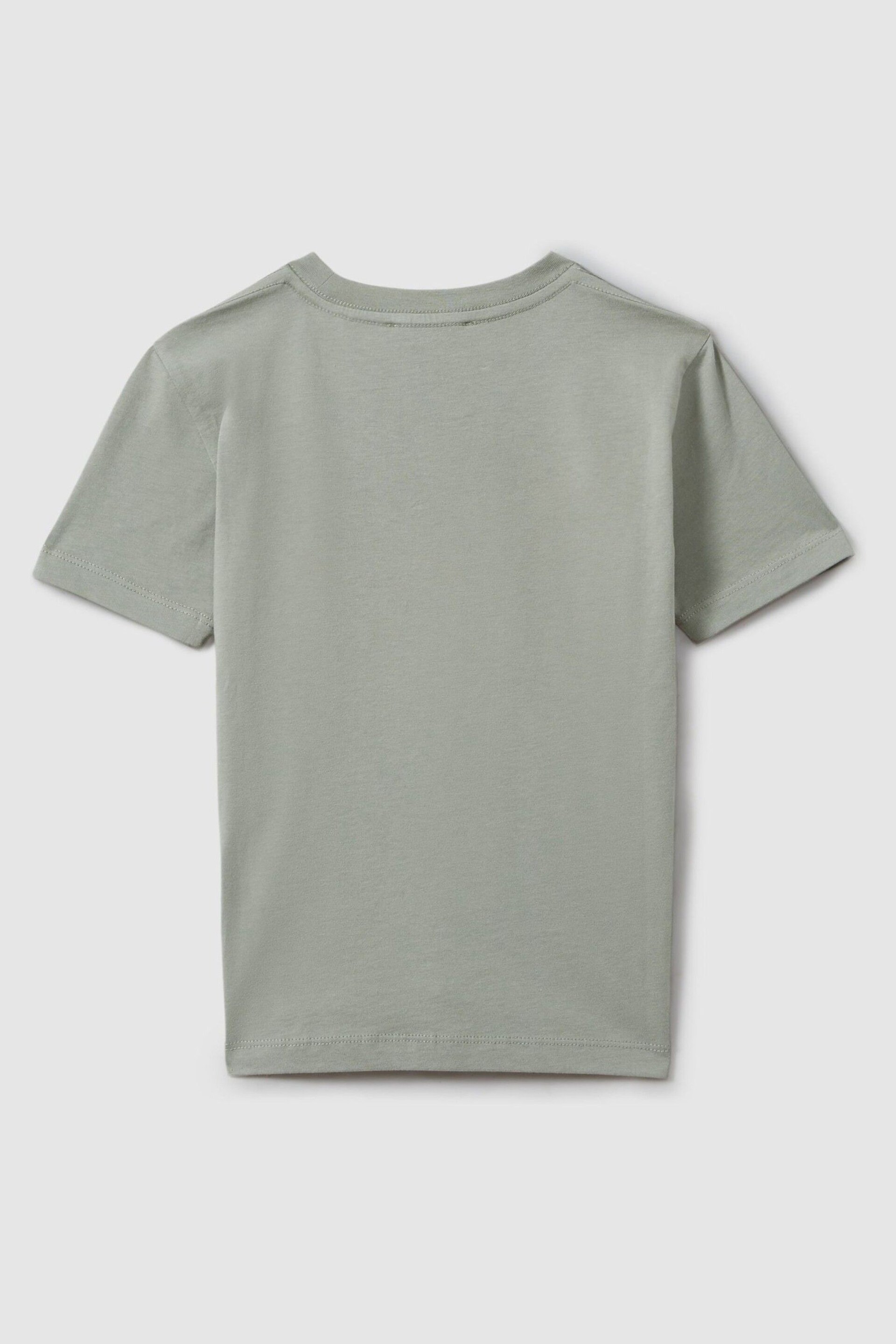 Reiss Pistachio Bless Senior Crew Neck T-Shirt - Image 2 of 2