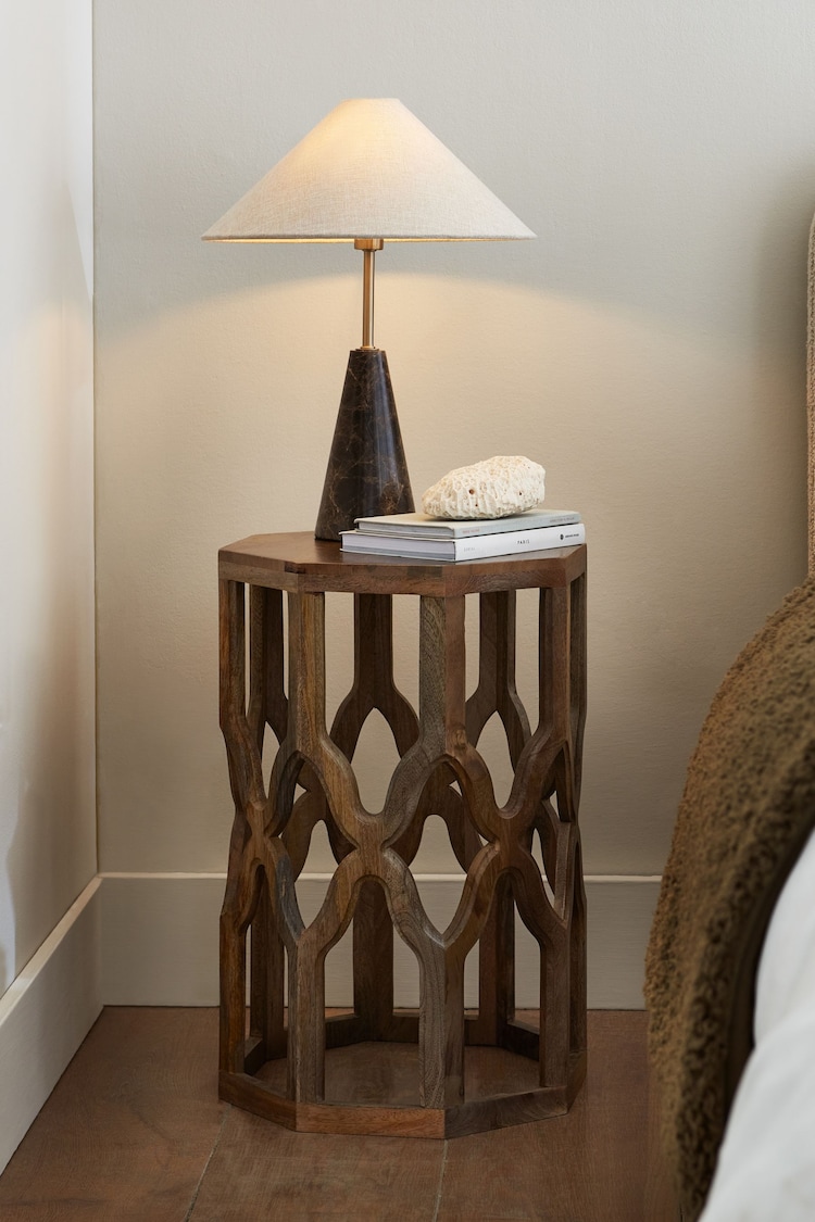 Natural Inder Mango Bedside Table - Image 1 of 6