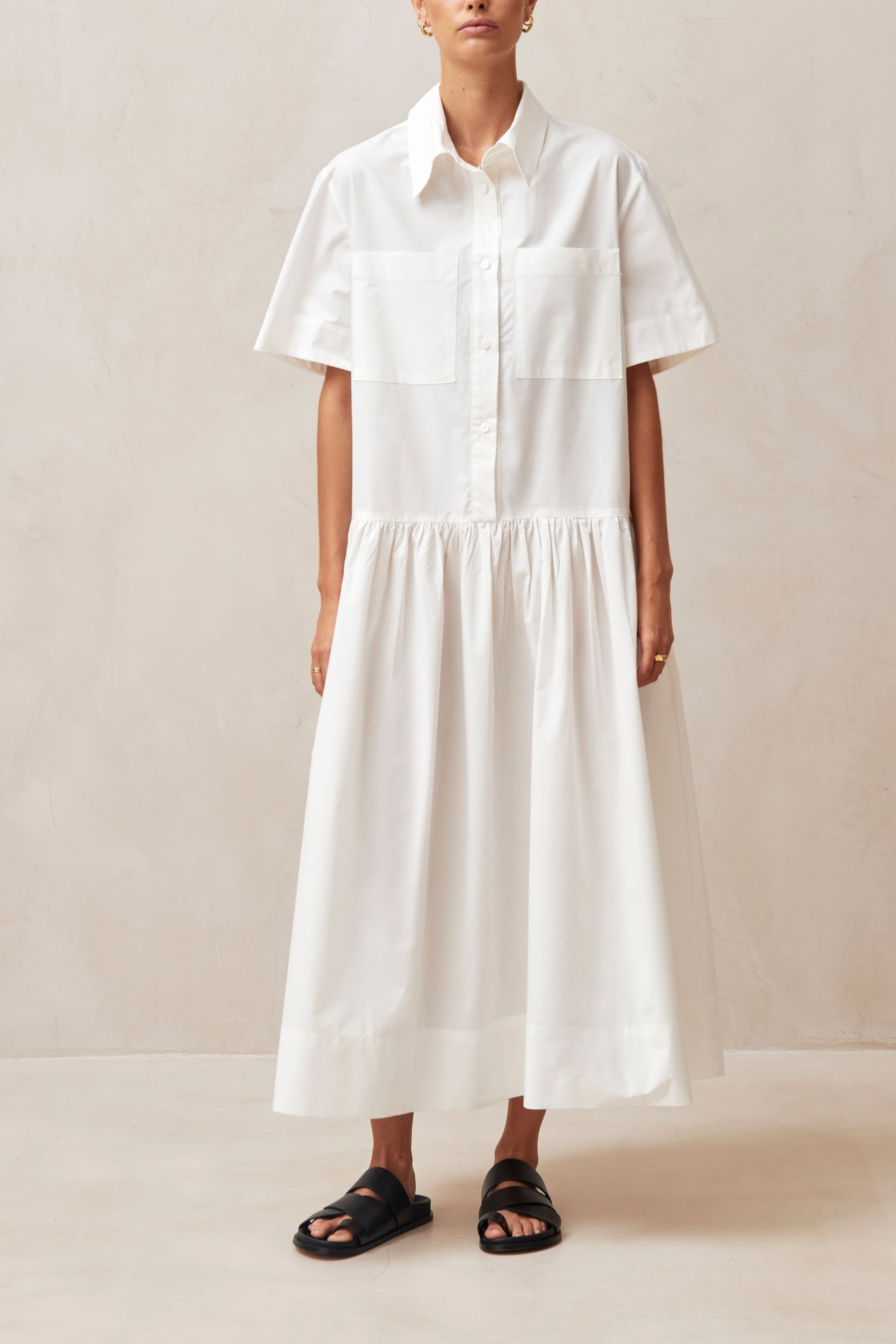 Buy Alohas White 100 Cotton Bay Midi Dress from the Next UK online shop