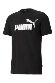 Puma Black 100% Cotton Logo T-Shirt - Image 6 of 7