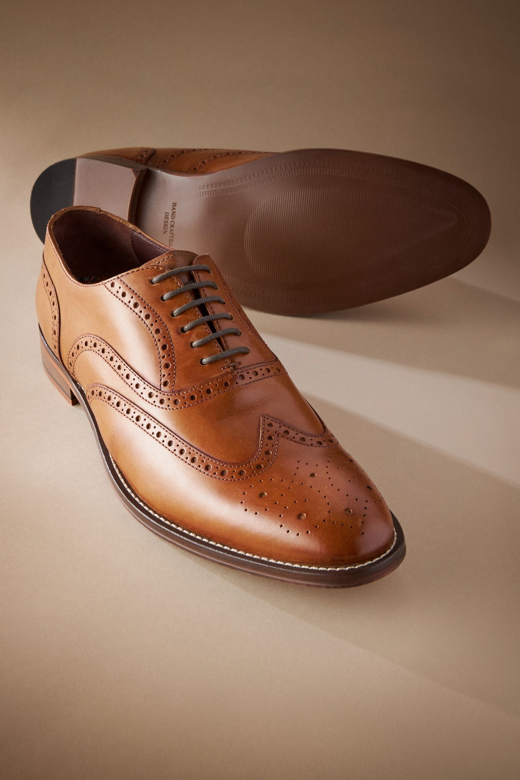 Next mens tan brogues cheap