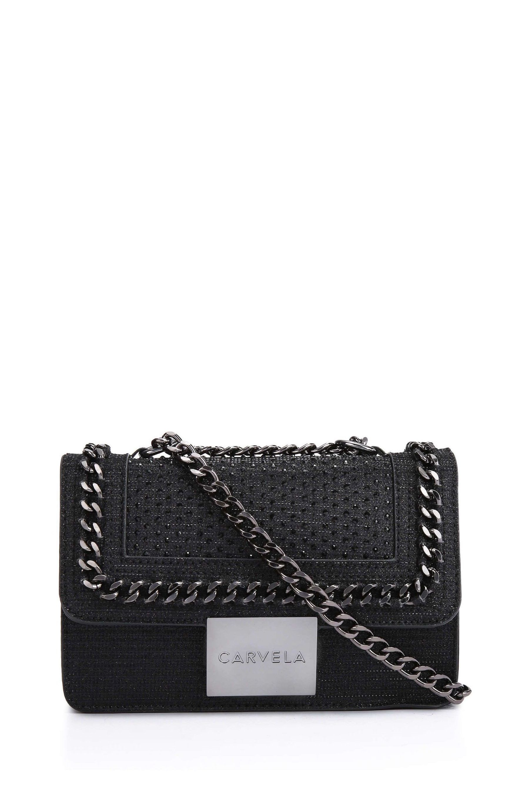 Carvela black deals chain bag