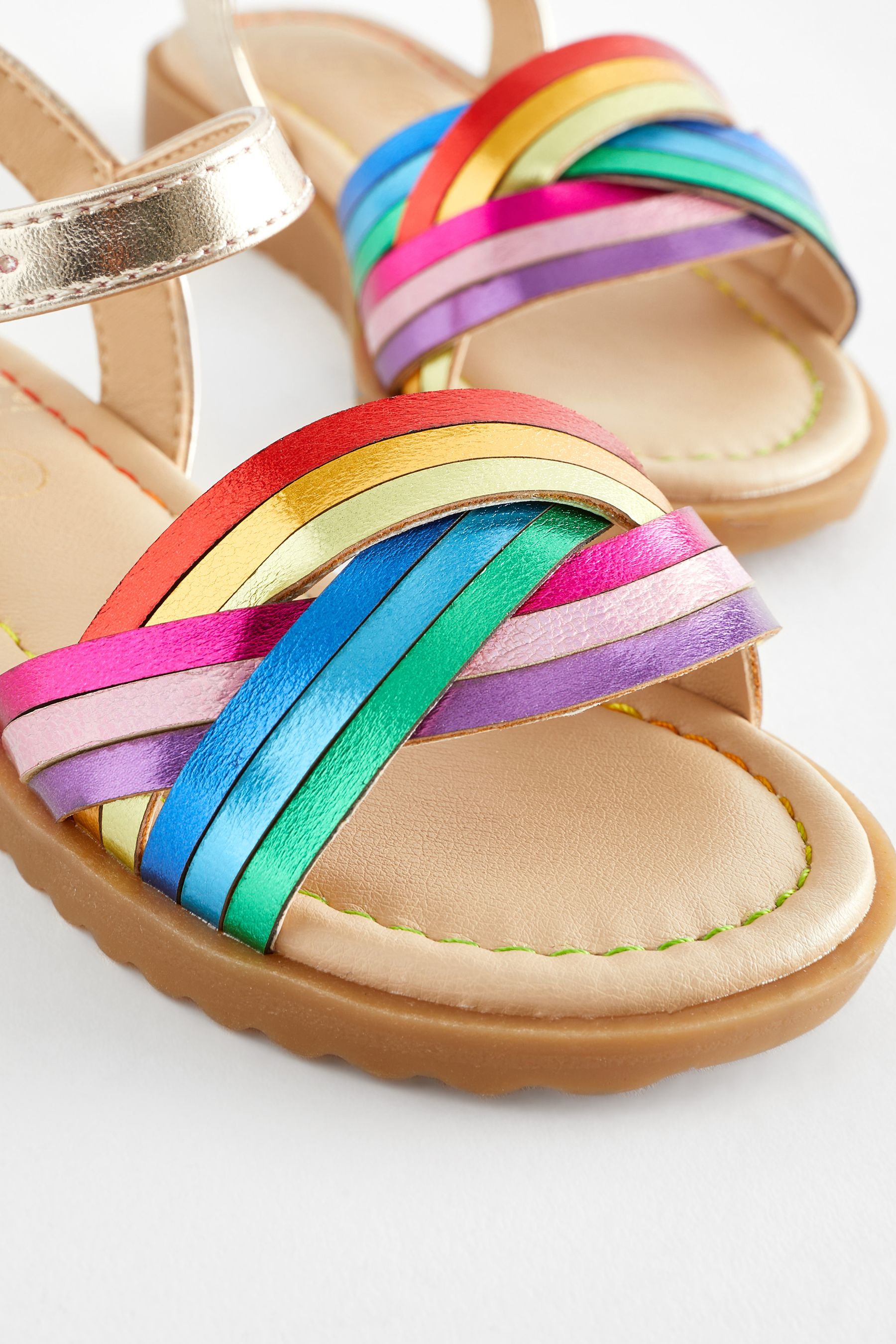 Girls rainbow sandals on sale