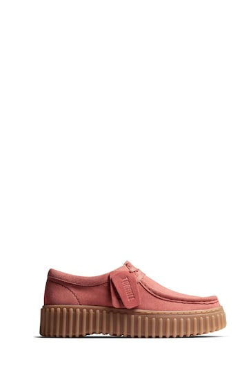 Clarks Pink Torhill Moccasin Shoes