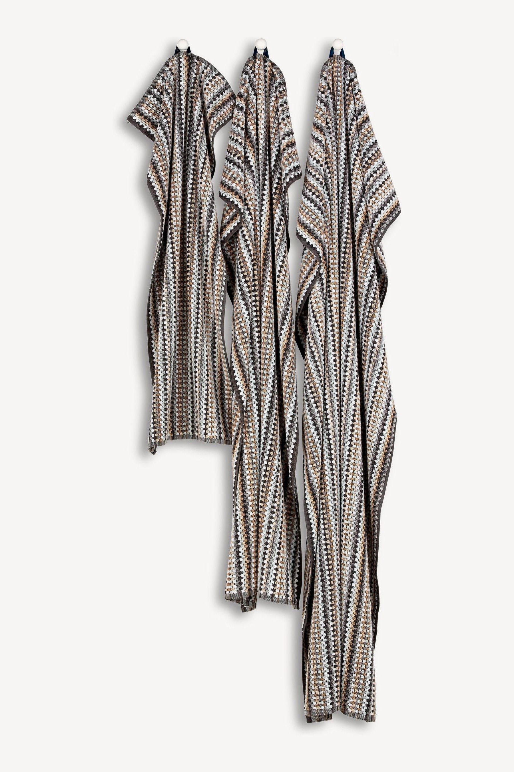 Christy carnaby stripe towels shop