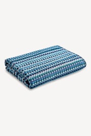 Christy Blue Carnaby Stripe - 550 GSM Cotton Towel - Image 4 of 4