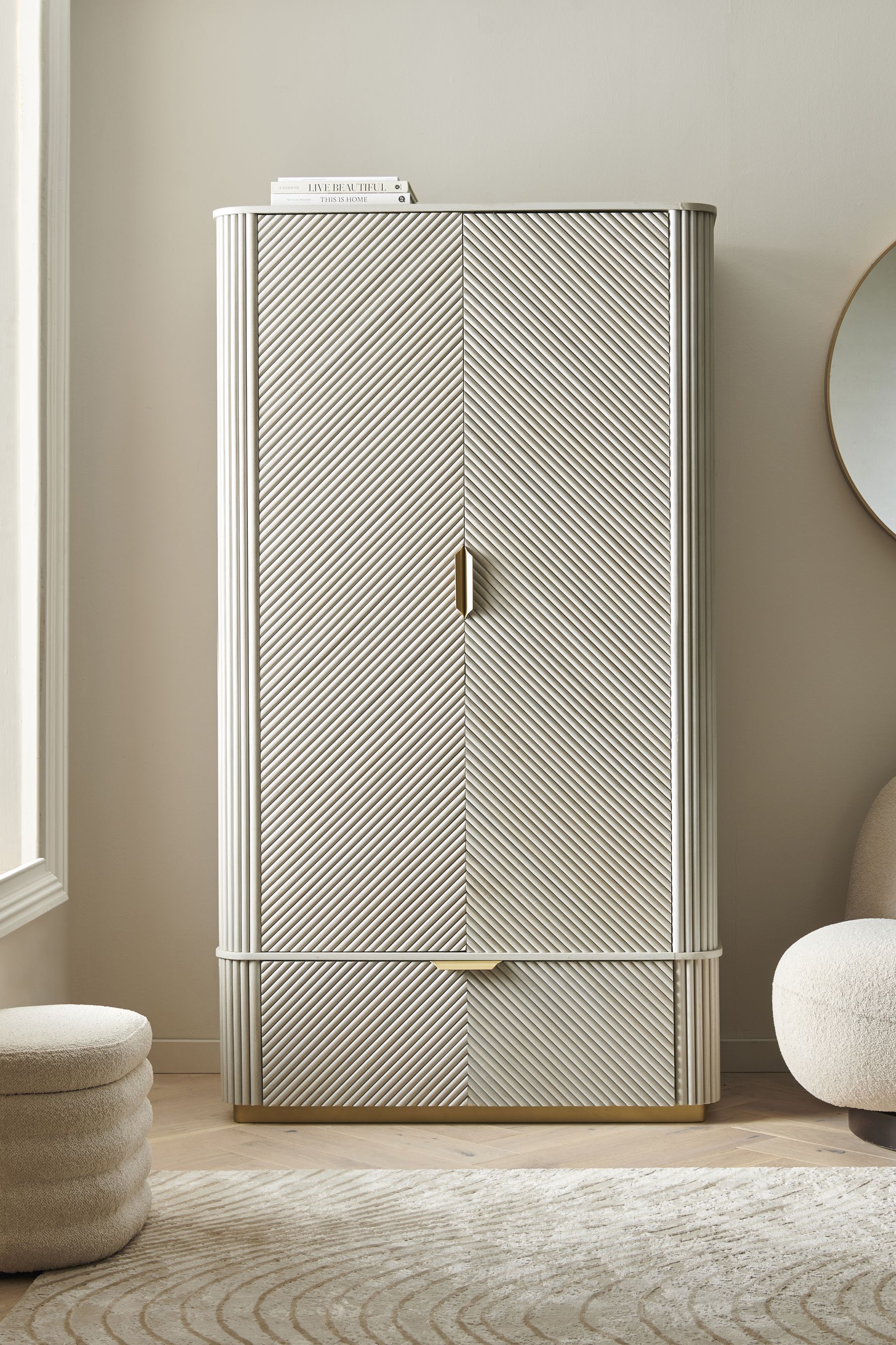 Light grey discount armoire