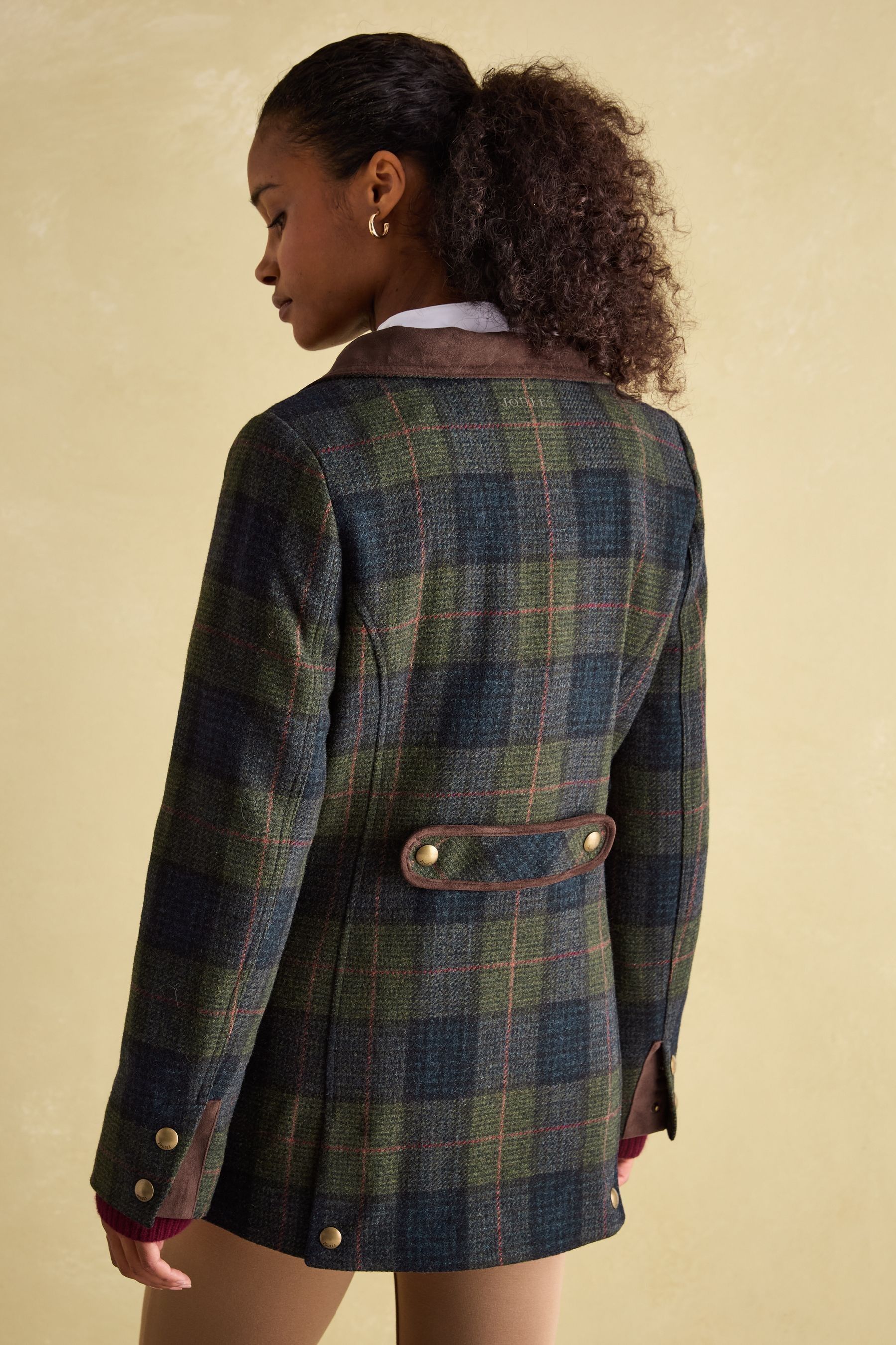 Buy Joules Fieldcoat Navy Khaki Tweed Jacket from Next Netherlands