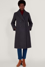 Monsoon Grey Bobbie Bouclé Coat - Image 1 of 5