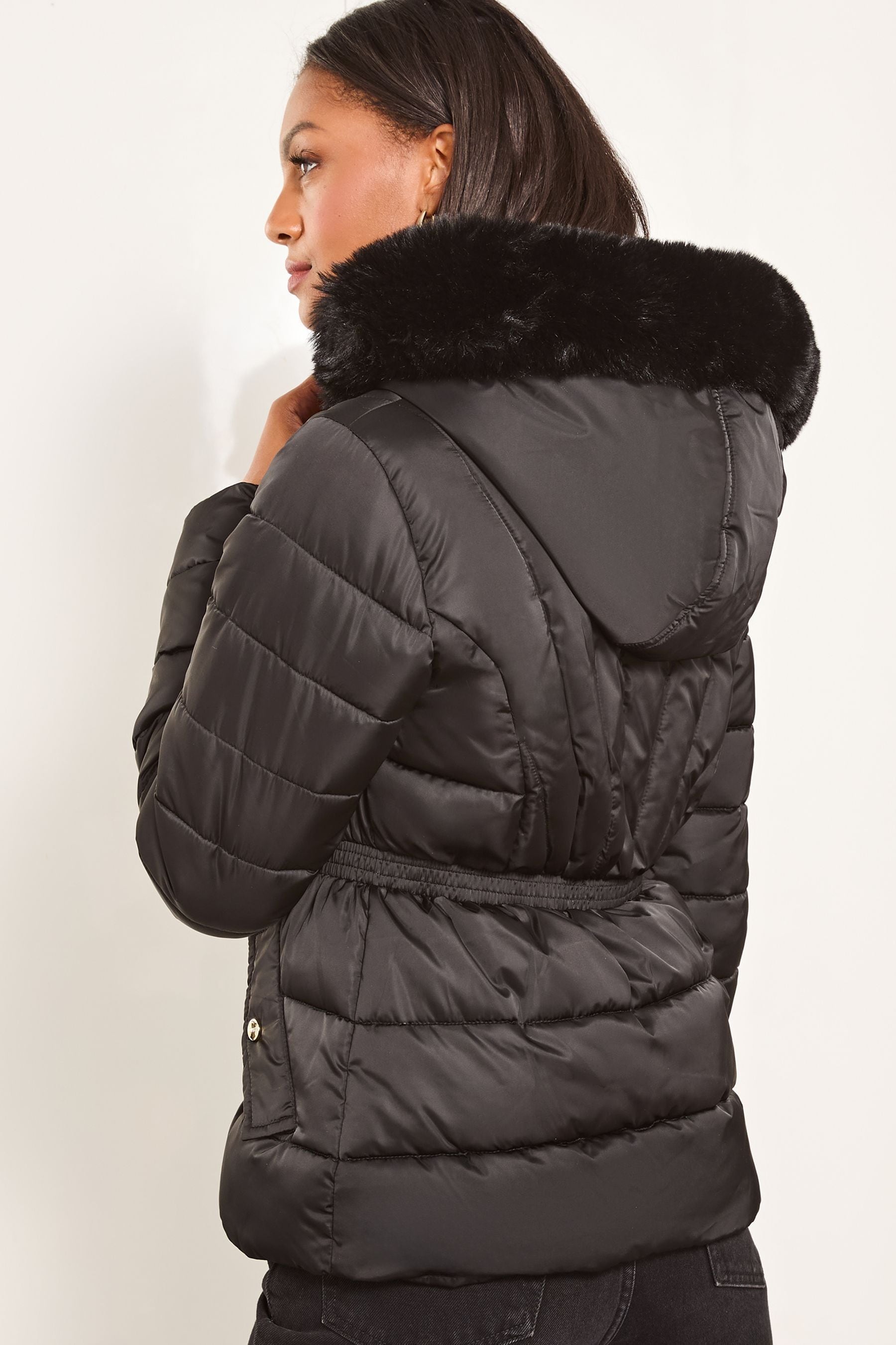 Lipsy black padded coat online