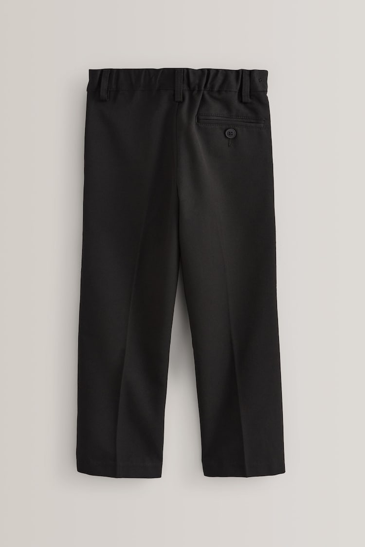 Black Slim Waist School Pleat Front Trousers (3-17yrs) - Image 2 of 7