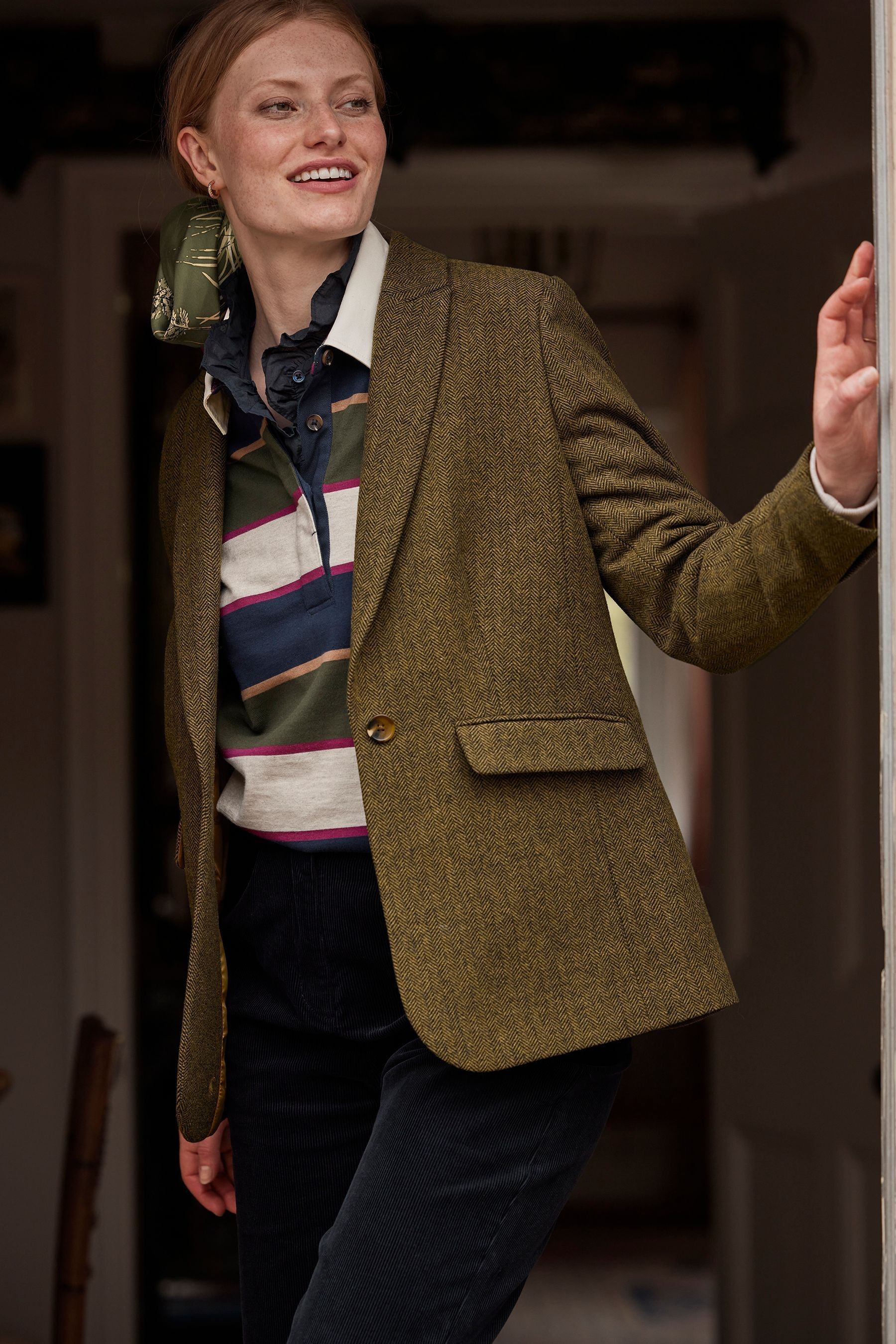 Joules Bramble Brown Tweed Blazer