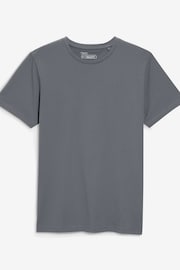 Grey Charcoal Regular Fit Essential Crew Neck T-Shirt - Image 5 of 5