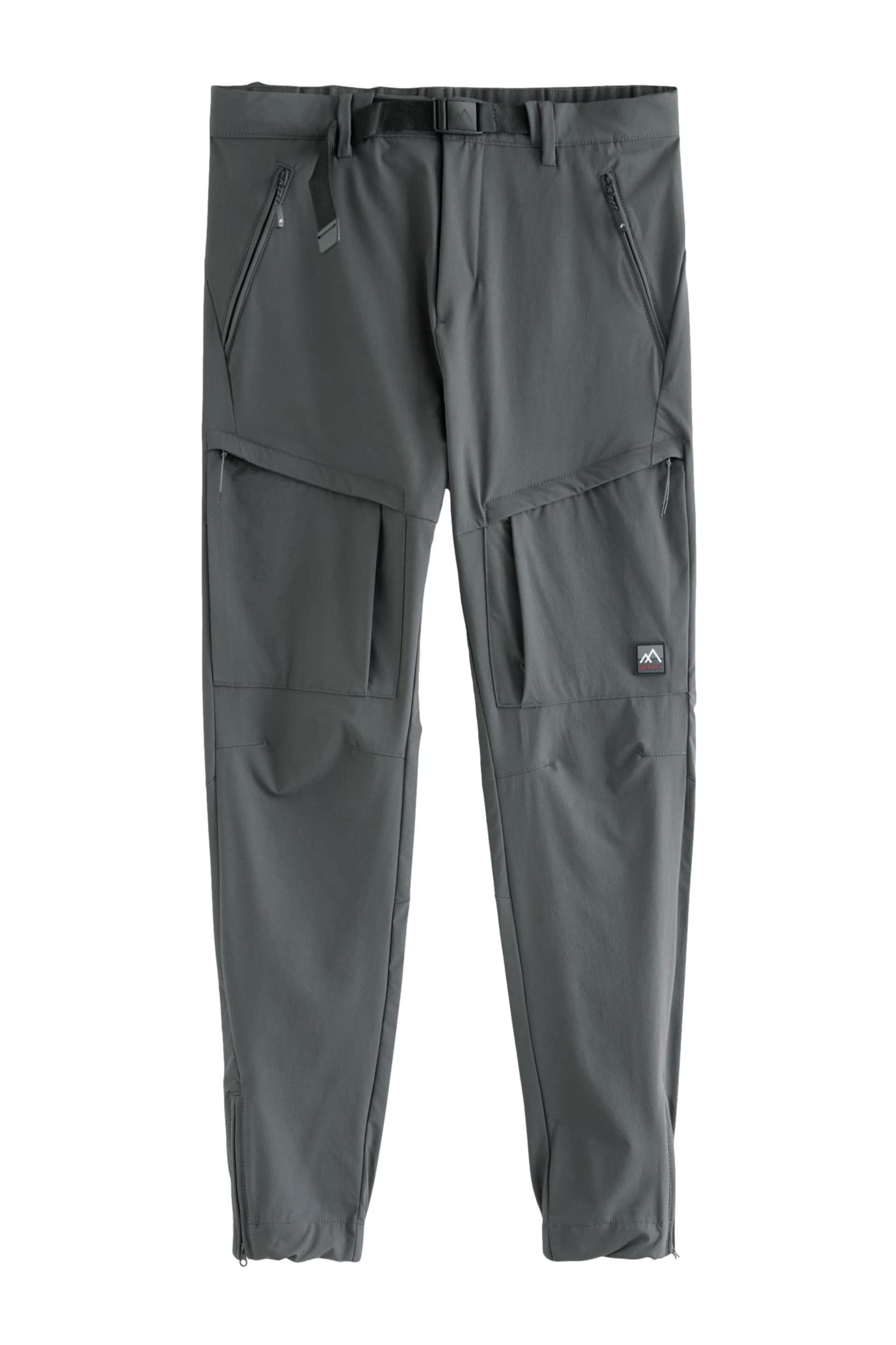 Charcoal Grey Slim Stretch Cargo Trousers - Image 7 of 12