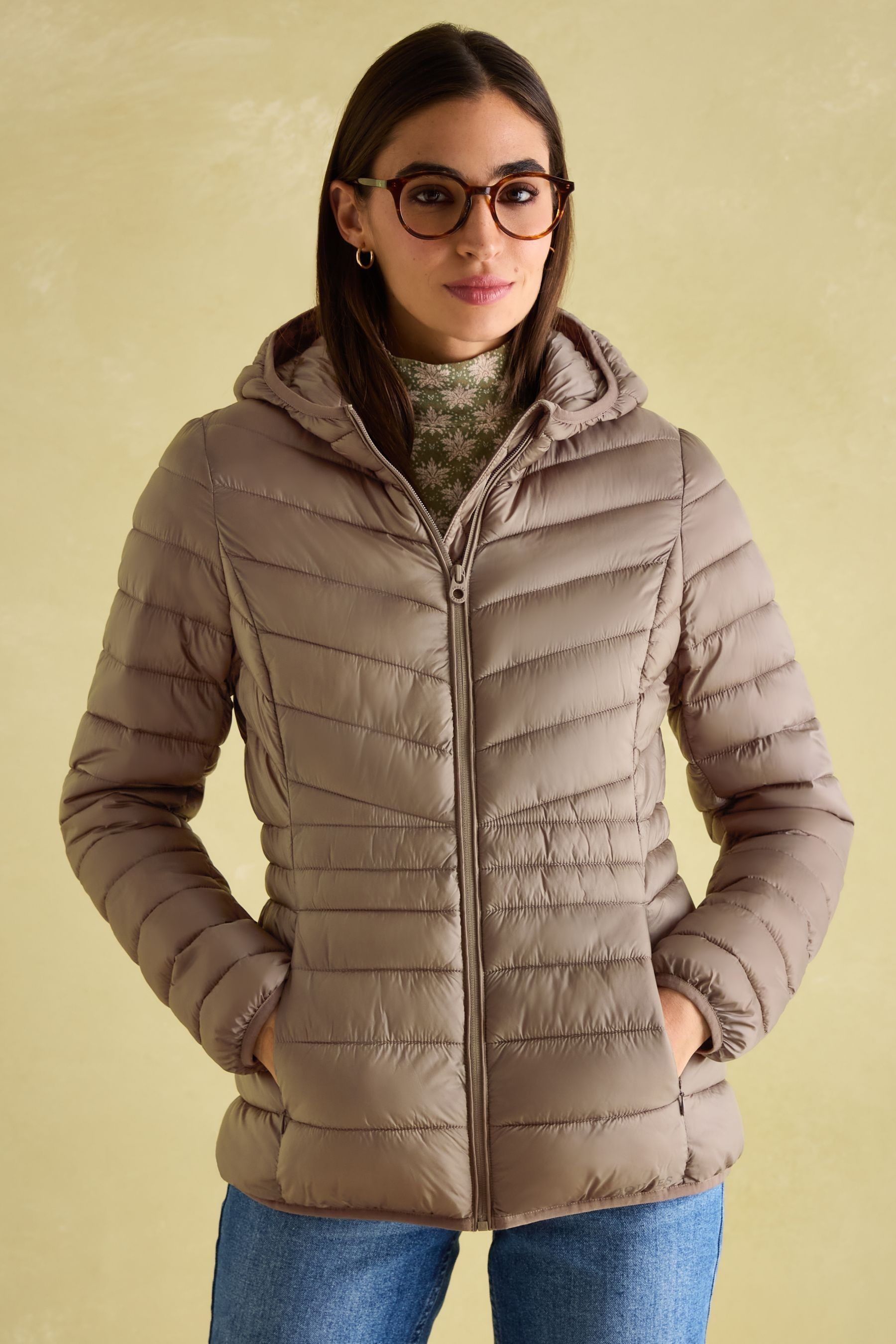 Buy Joules Kenley Neutral Showerproof Padded Coat with Hood from Next Luxembourg