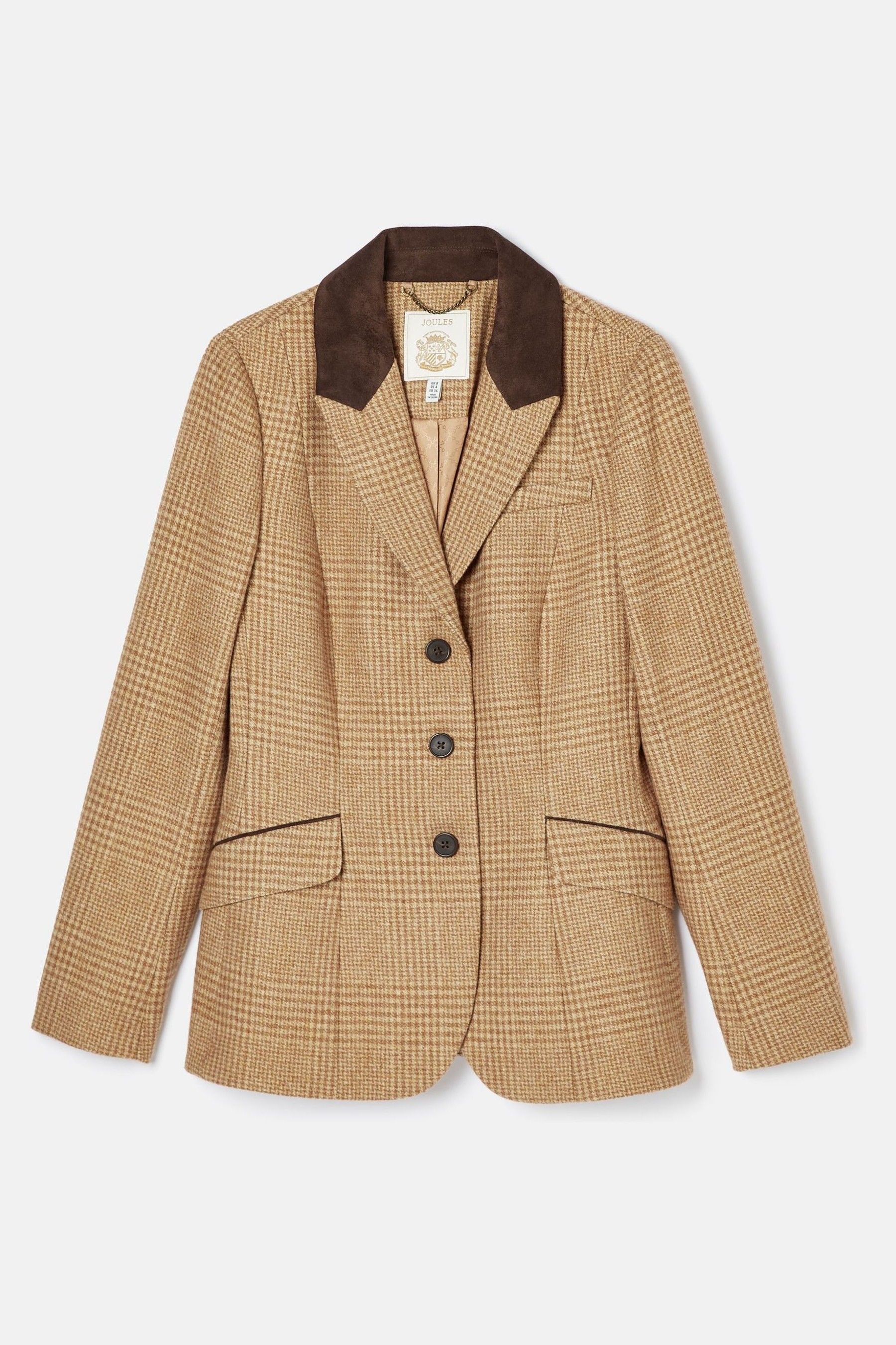 Joules Fayfair Brown Tweed Hacking Jacket