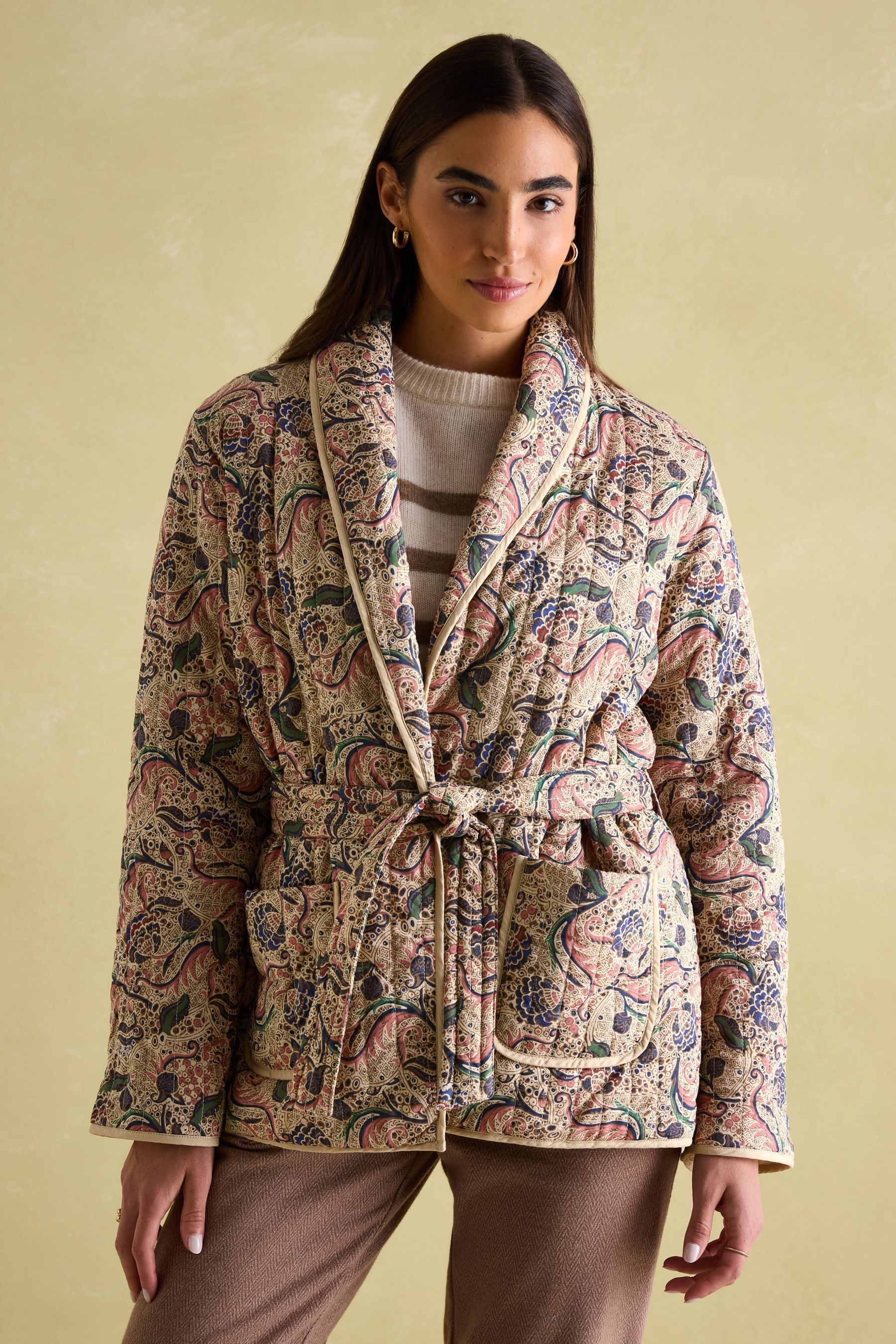 Quilted paisley jacket store