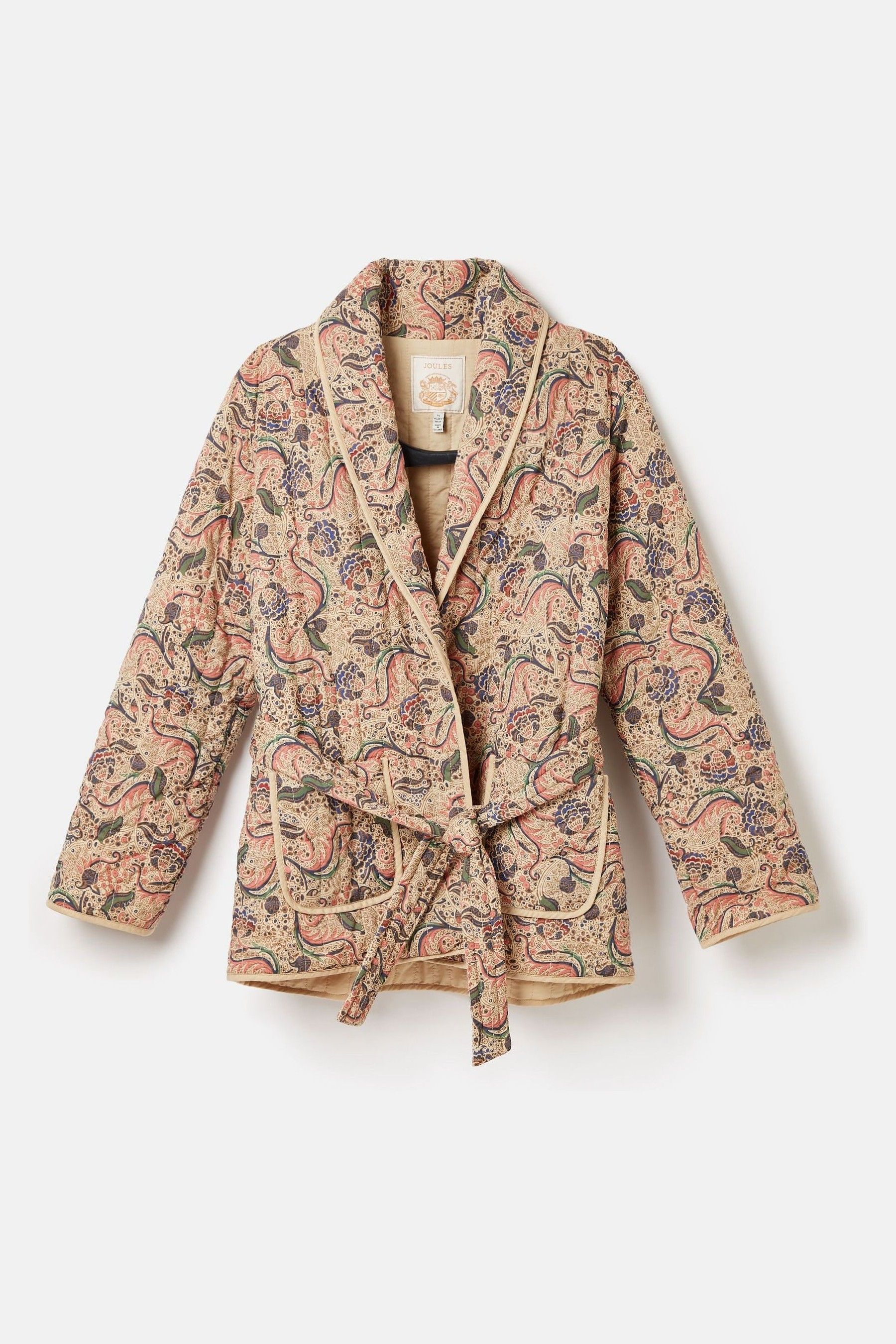 Buy Joules Floral Paisley Cotton Quilted Jacket With Belt from Next Austria