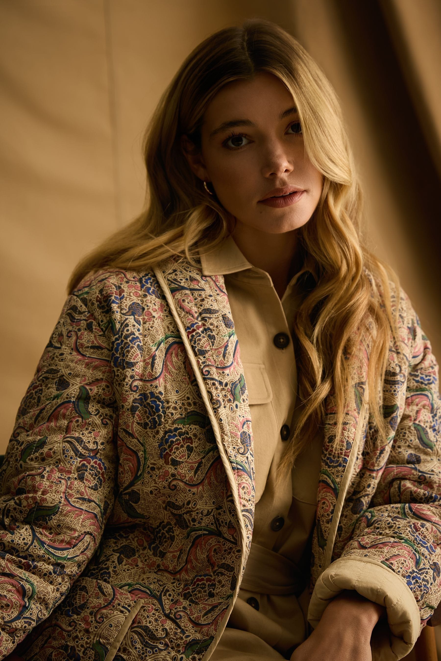 Joules floral padded jacket clearance