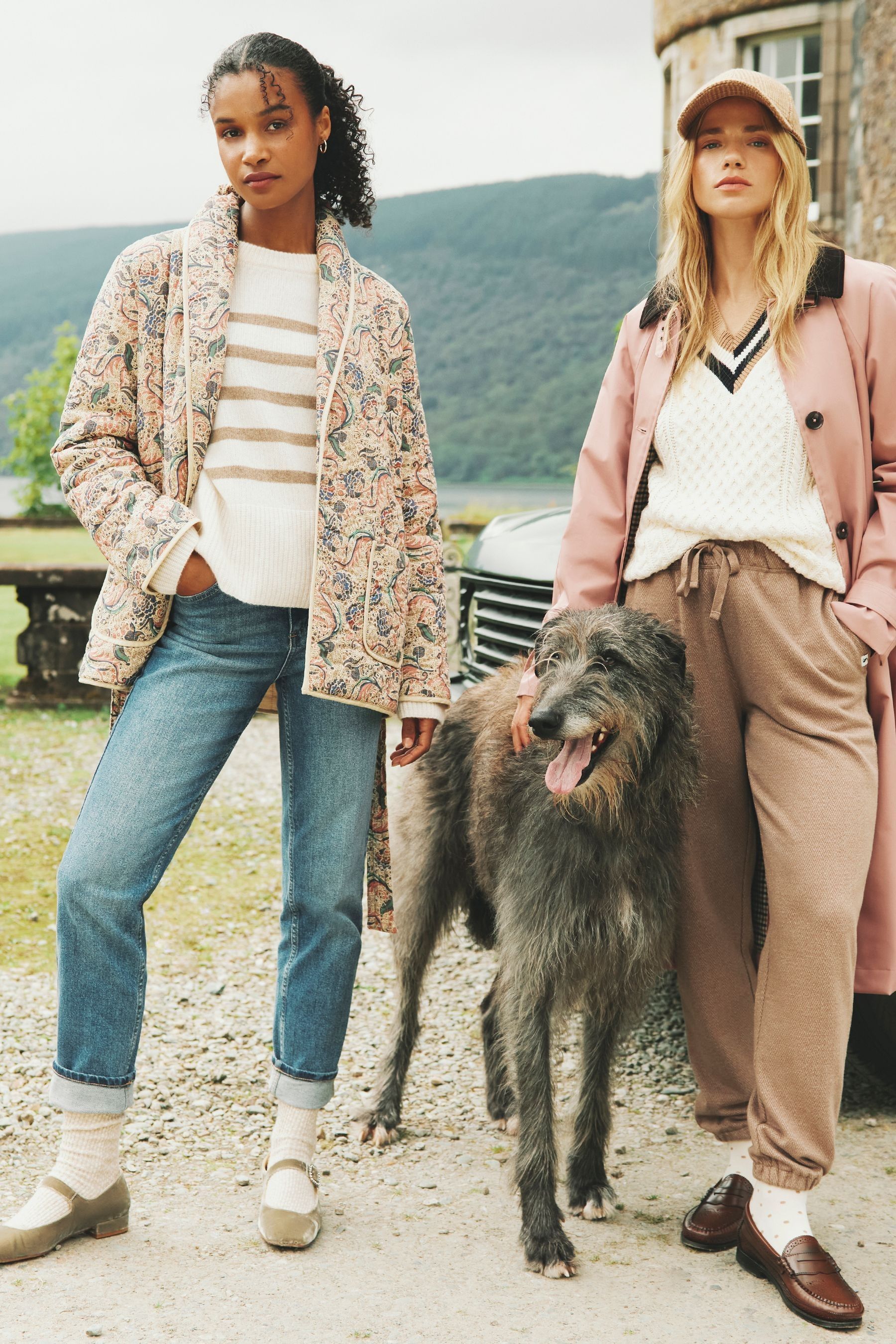 Buy Joules Floral Paisley Cotton Quilted Jacket With Belt from Next Canada