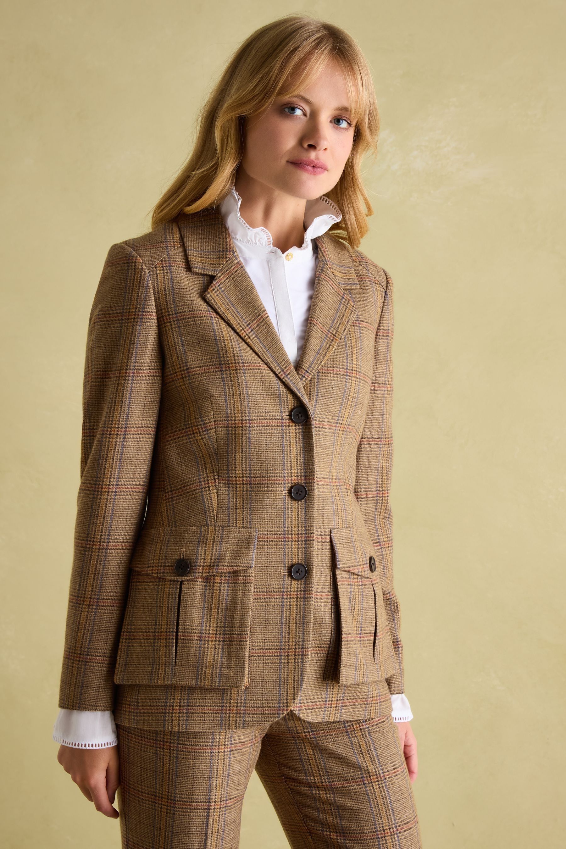Buy Joules Foxley Check Tweed Suit Blazer from Next Armenia