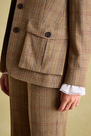 Joules Foxley Check Tweed Suit Blazer - Image 3 of 9