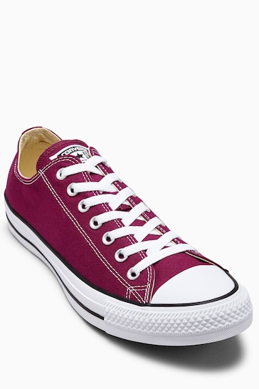 Converse Burgundy Red Chuck Taylor Ox Trainers
